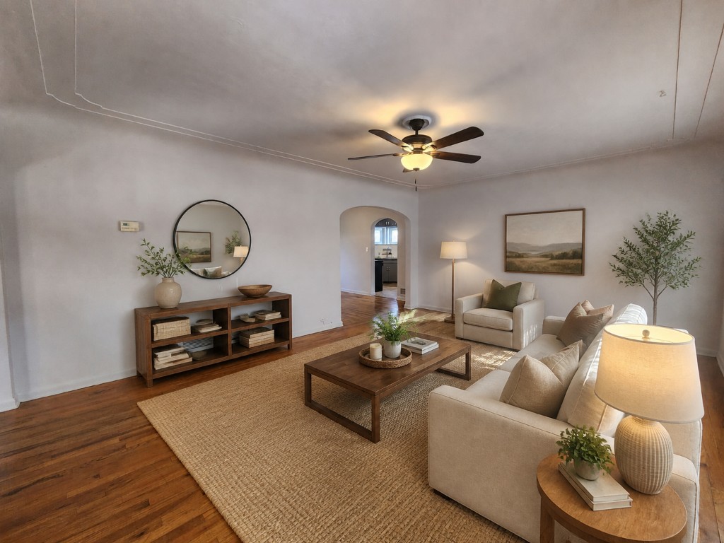 Modern staged living room